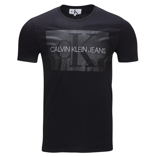 CALVIN KLEIN JEANS KOSZULKA T-SHIRT SLIM MONOGRAM LOGO CZARNY Calvin Klein S okazja Milgros.pl