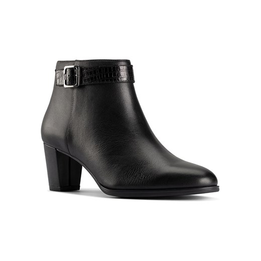 Skórzane botki "Kaylin60 Boot" w kolorze czarnym Clarks 39 promocyjna cena Limango Polska