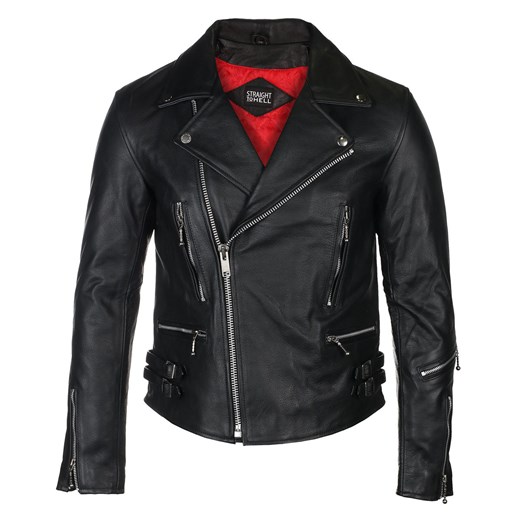 kurtka skórzana - defector blk nick - straight to hell - 17 34 40 wyprzedaż Metal-shop