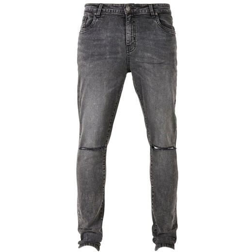 spodnie męskie urban classics - slim fit jeans - black washed 36/34 34/34 Metal-shop