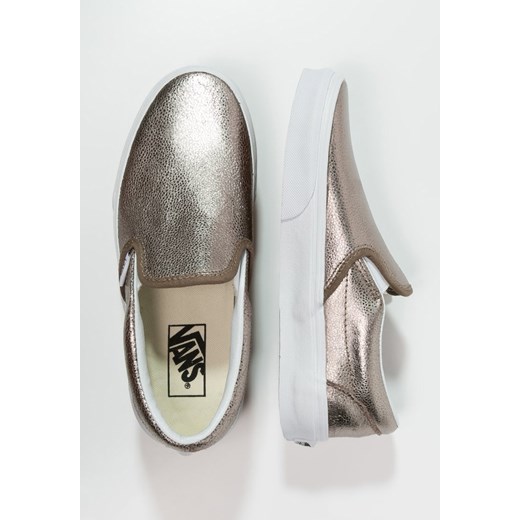 Vans CLASSIC Półbuty wsuwane metallic bronze zalando szary okrągłe