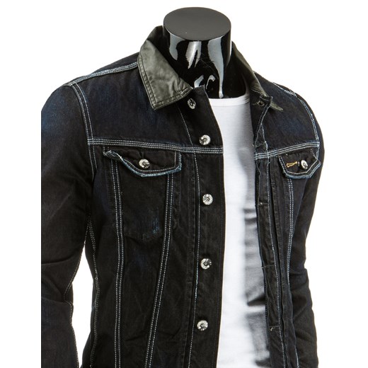 Kurtka męska czarna (tx1162) dstreet czarny jeans