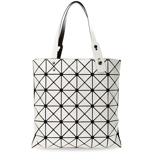 Torebka damska shopper bag geometryczne wzory 3d must have - biały