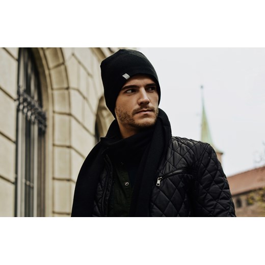 Szalik męski - Jasnoszara mulina Pamami