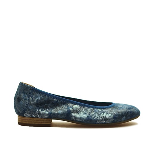 Baleriny Caprice 9-22161-26 Granatowe kwiaty