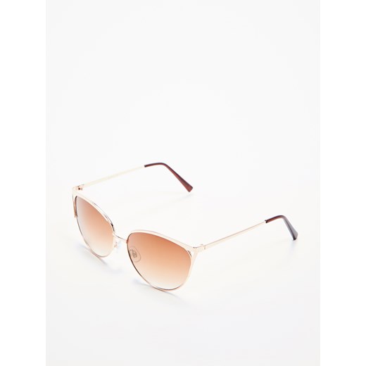 Mohito - Okulary w metalowej oprawie - Złoty Mohito bialy One Size
