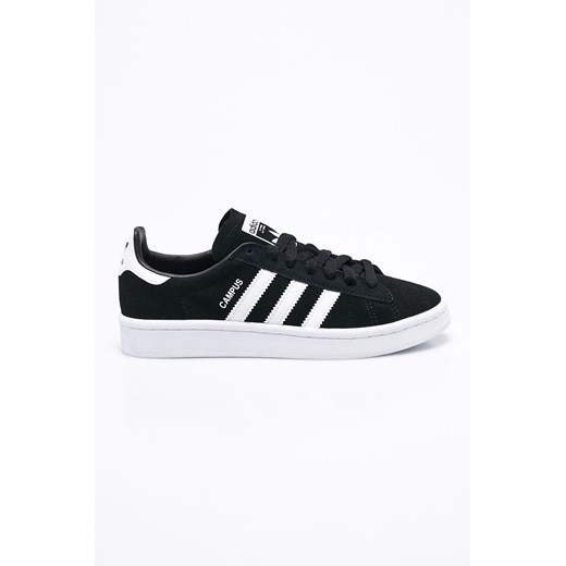Trampki dziecięce Adidas Originals ze skóry sznurowane gładkie