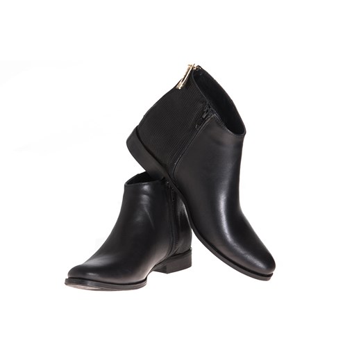 BOTKI SKÓRZANE W CZERNI 3405 C (35)