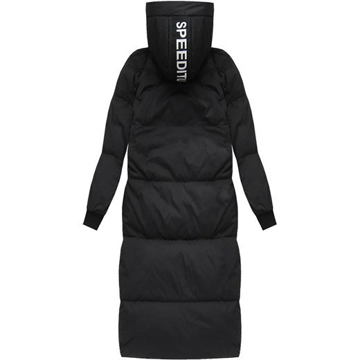 PŁASZCZ ZIMOWY Z PUCHEM NATURALNYM CZARNY (7095) Ljr XXL (44) goodlookin.pl
