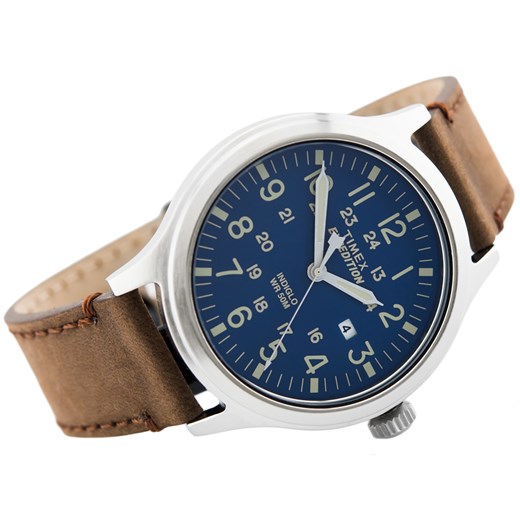 TIMEX EXPEDITION TW4B06400 (zt106d) - Srebrny || Brązowy