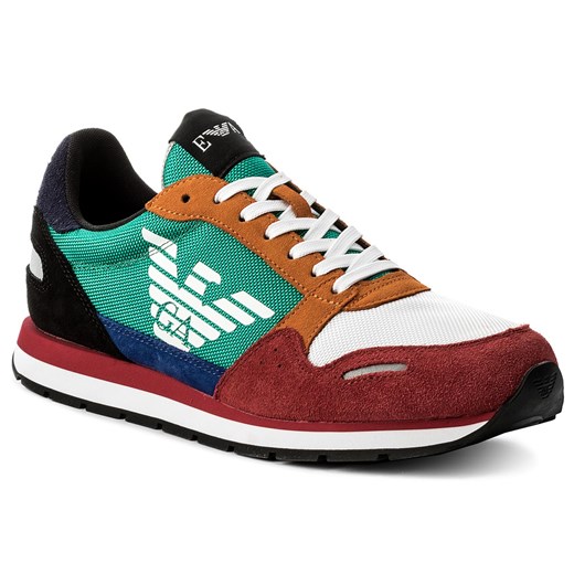 Sneakersy EMPORIO ARMANI - X4X215 XL200 A005 Scarlet Multicolor czerwony Emporio Armani 43 eobuwie.pl