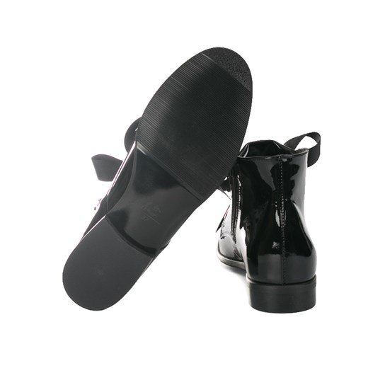 BOTKI SKÓRZANE CZARNY LAKIER 2010 Lafemmeshoes 39 lafemmeshoes.pl
