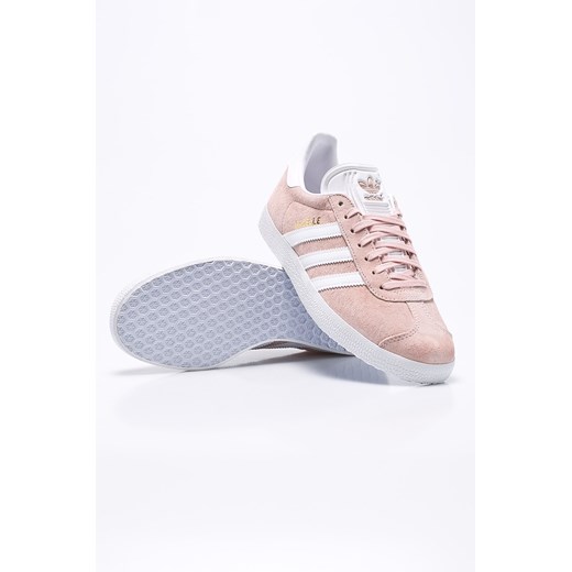 Buty sportowe damskie Adidas Originals gładkie ze skóry płaskie