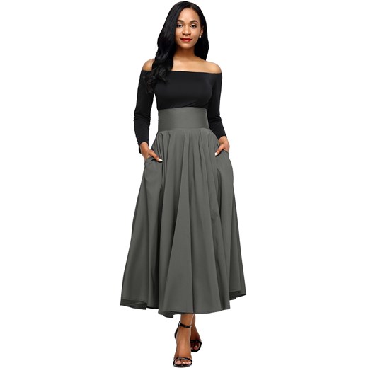 MAXI SKIRT ELISE grey Elegrina M