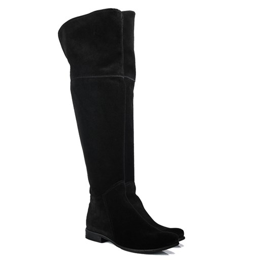 MUSZKIETERKI SKÓRZANE W CZERNI K410 Lafemmeshoes 39 lafemmeshoes.pl