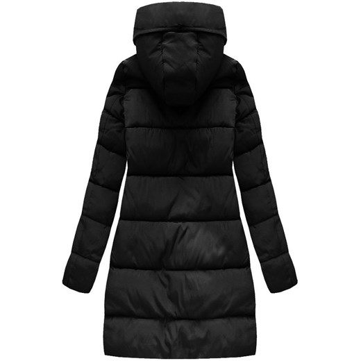 PIKOWANA KURTKA Z KAPTUREM CZARNA (7756) Libland S (36) goodlookin.pl