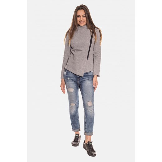 DESIGNERSKA SZARA BLUZA DAMSKA Bien Fashion XL