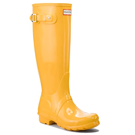 Kalosze HUNTER - Org Tall Gloss WFT1000RGL Yellow Hunter 39 eobuwie.pl