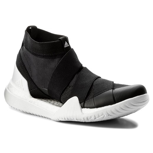 Buty sportowe damskie Adidas pure boot czarne z tworzywa sztucznego płaskie