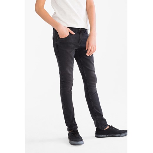 C&A THE SKINNY JEANS – biobawełna, Czarny, Rozmiar: 134