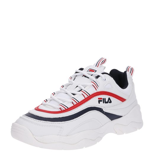 Buty sportowe damskie Fila na platformie ze skóry na wiosnę