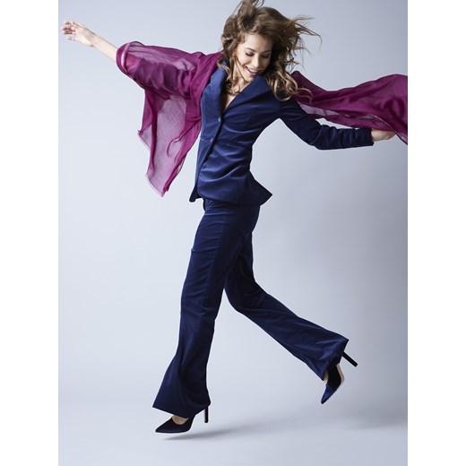 Szalik/chusta fioletowy Minou Cashmere casual