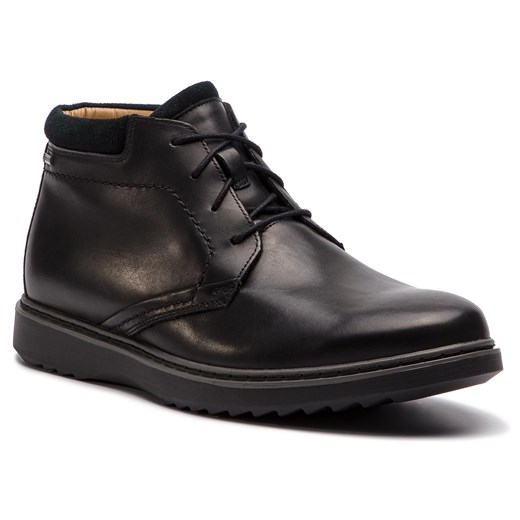 Buty zimowe męskie Clarks casual wiązane skórzane