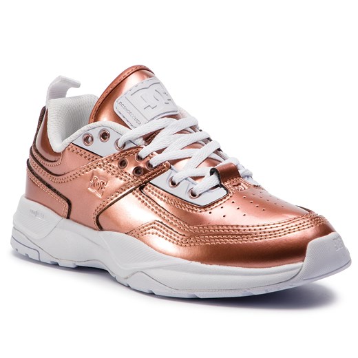 Buty sportowe damskie Dc Shoes sznurowane z tworzywa sztucznego gładkie