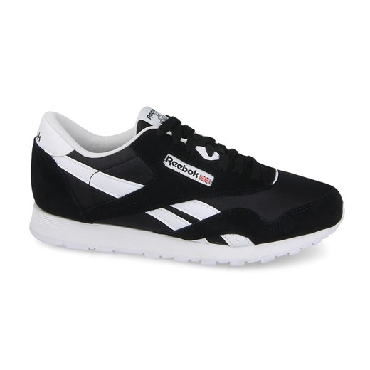 Reebok Classic buty sportowe damskie nylon czarne wiązane bez wzorów zamszowe na obcasie