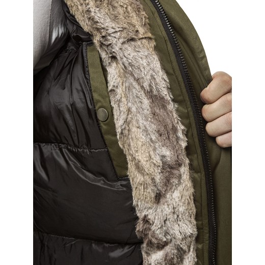 OZONEE JB/1016K KURTKA MĘSKA KHAKI Ozonee.pl XXL wyprzedaż