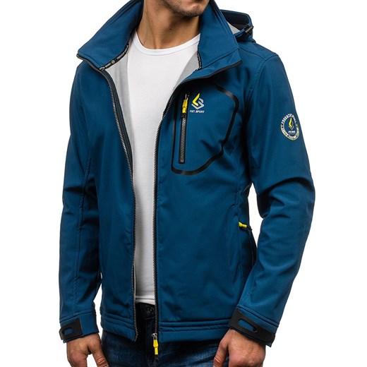Kurtka męska softshell niebieska Denley 004a