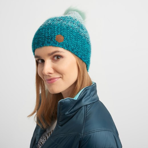 Czapka zimowa damska turkusowa Elbrus casualowa
