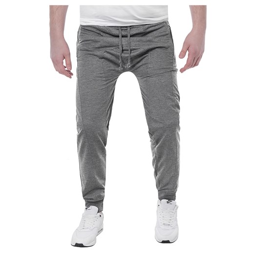 Wyprzedaż joggery dresowe NK7009 - antracytowe