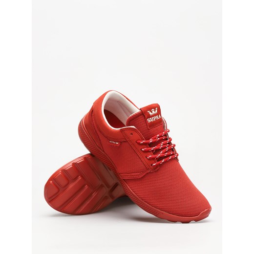 Buty sportowe męskie Supra zamszowe czerwone