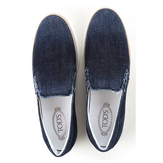 Tods Buty wsuwane dla Mężczyzn Na Wyprzedaży, denim, Denim, 2019, 39 44