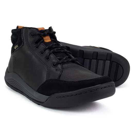 Buty zimowe męskie Clarks sportowe skórzane wiązane