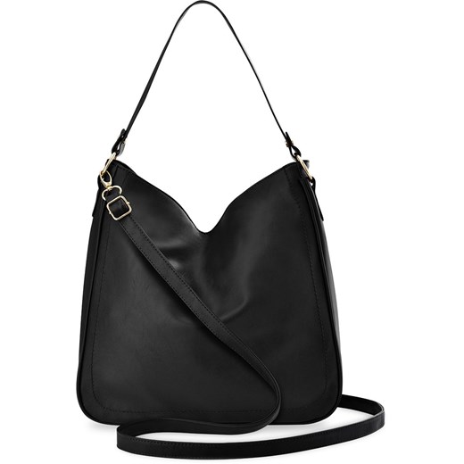Shopper bag czarna elegancka bez dodatków