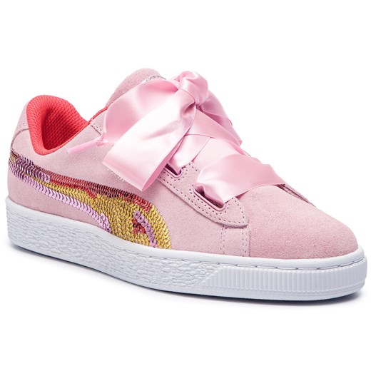 Trampki damskie Puma suede z niską cholewką różowe