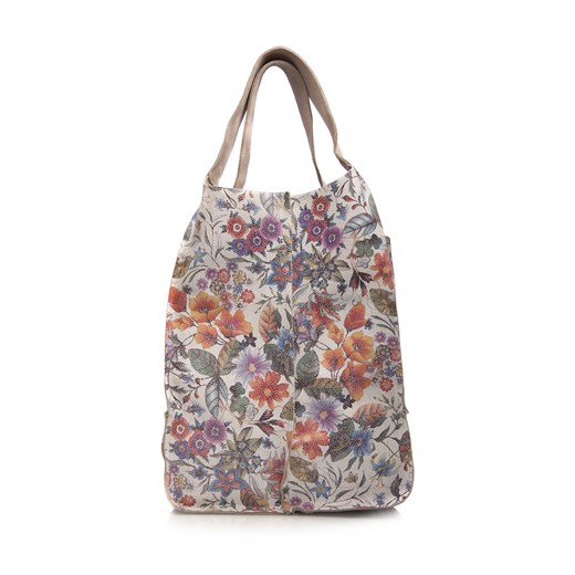 Shopper bag Arturo Vicci na wakacje duża bez dodatków na ramię