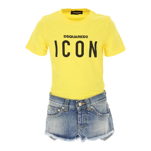 Bluzka dziewczęca żółta Dsquared2