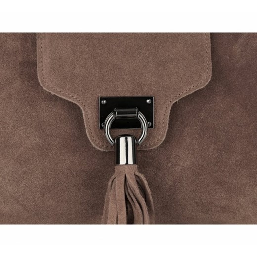 Uniwersalne Torebki Listonoszki Skórzane Na co Dzień firmy Genuine Leather Zamsz Naturalny Ziemista (kolory)