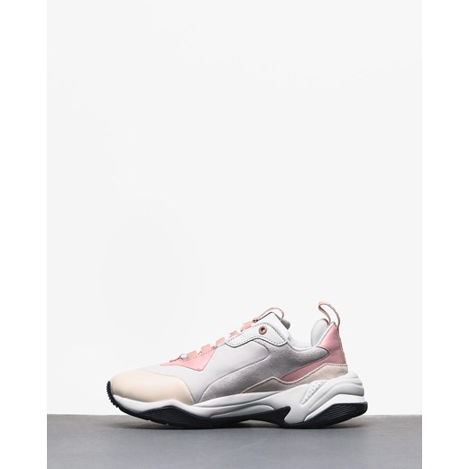 Buty sportowe damskie Puma dla biegaczy ze skóry płaskie bez wzorów