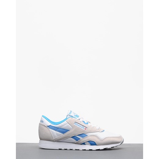 Buty sportowe damskie Reebok nylon gładkie ze skóry wiązane
