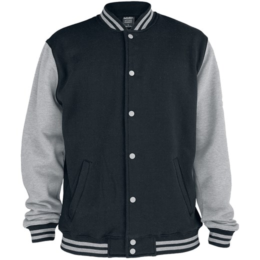 Urban Classics - 2-Tone College - Kurtka College Jacket - czarny szary