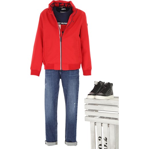 Tommy Hilfiger Kurtka Dziecięca dla Chłopców Na Wyprzedaży, czerwony, Poliamid, 2019, 10Y 12Y 14Y 2Y 4Y 6Y 8Y