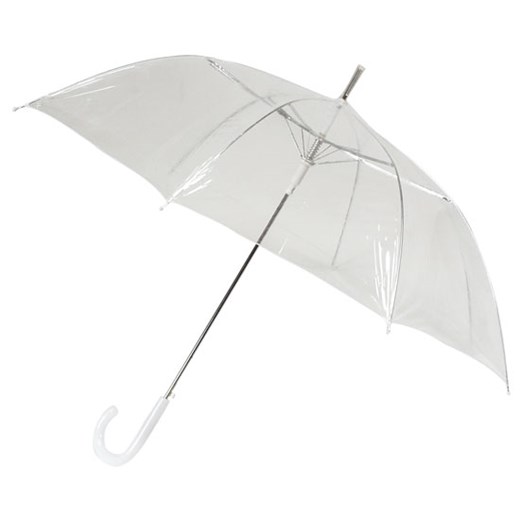 Przezroczysty parasol bez lamówki