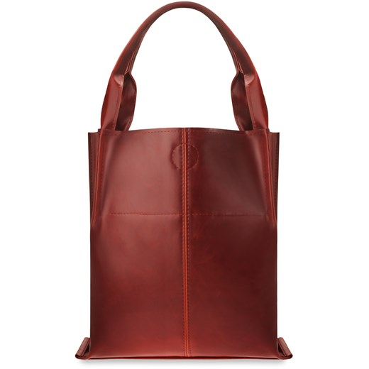 Shopper bag ze skóry ekologicznej lakierowana na ramię