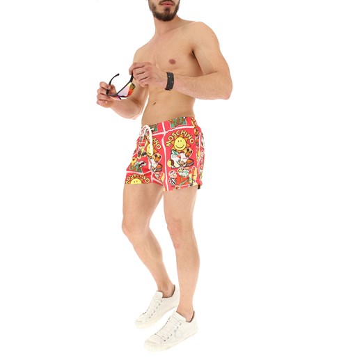 Moschino Spodenki Kąpielowe i Kąpielówki dla Mężczyzn Na Wyprzedaży w Dziale Outlet, multikolor, Poliester, 2019, XL XS