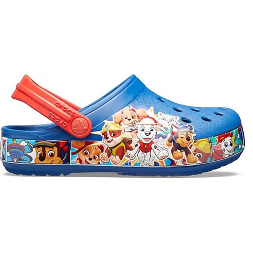 Klapki dziecięce Crocs z gumy w nadruki
