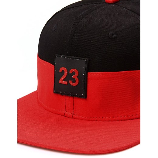 Czapka męska snapback czarno-czerwona HX0193